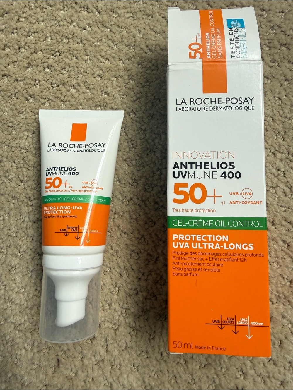La Roche-Posay Anthelios UVMune 400 Gel-Crème Oil Control SPF 50+ NIB